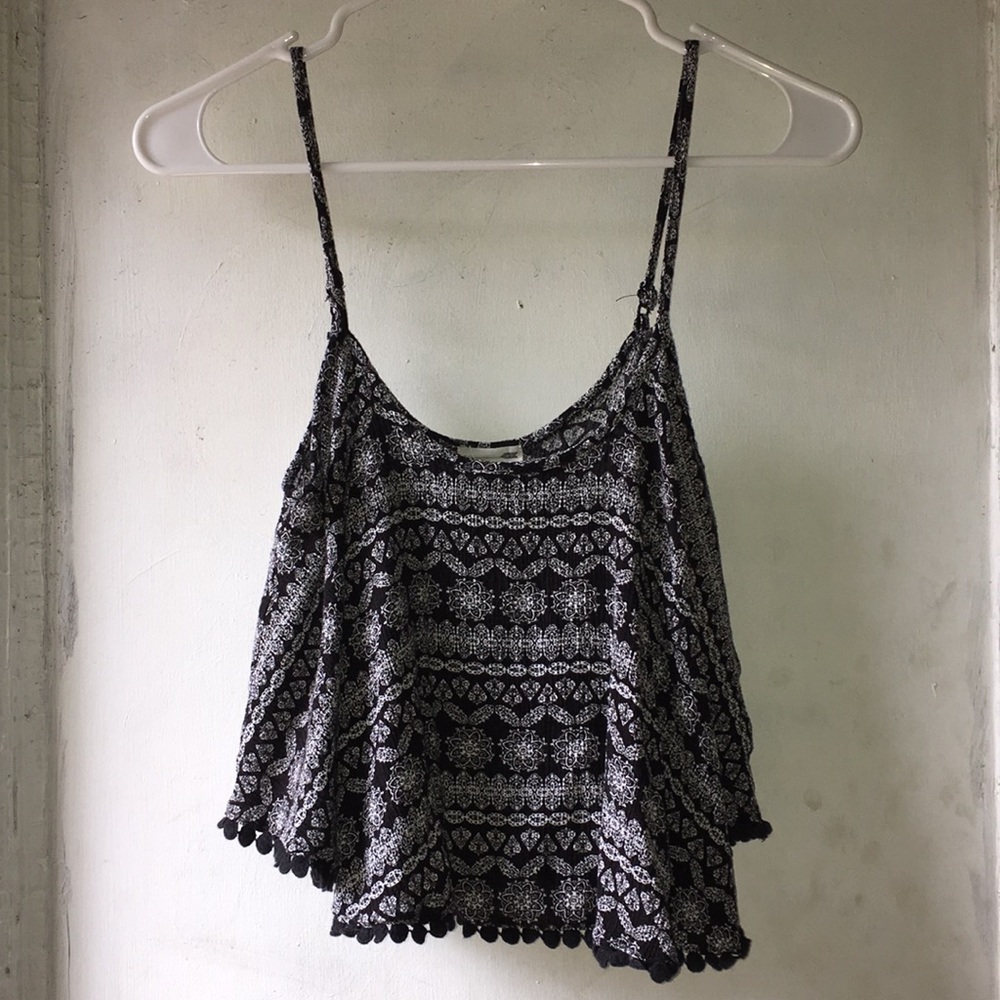 Black and White Tribal Print Tank
